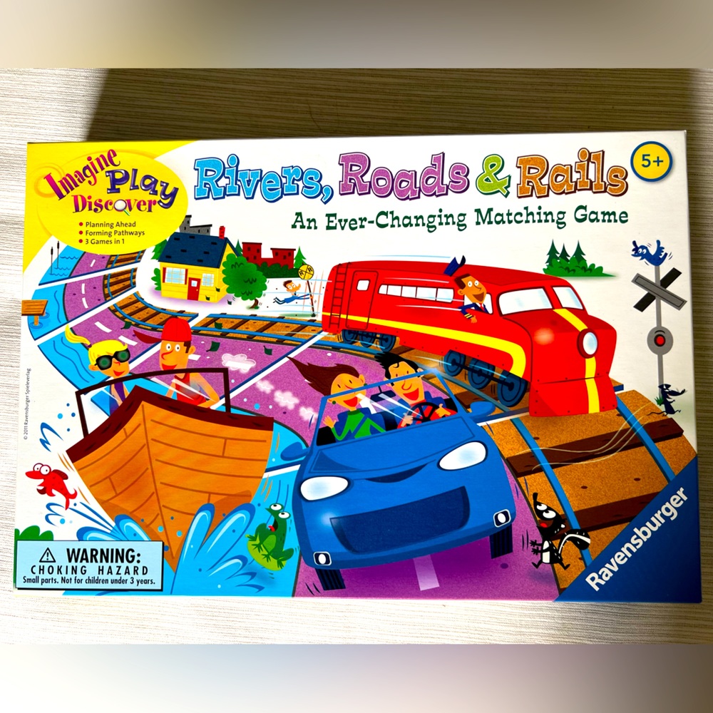 Rivers, Rails, and Roads board game